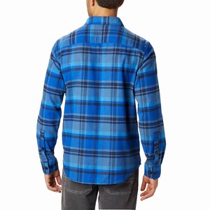 Columbia Cornell Woods™ Flannel Långärmad Tröja Herr Blå (RXULJ7849)